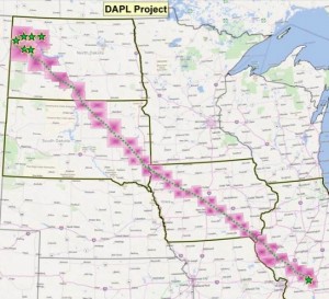 Dakota Access Pipeline Route, from Energy Transfer Partners, 2015