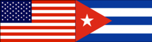 US-Cuba flags
