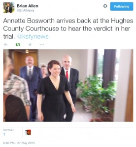 Bosworth and Haber return to Hughes County courtroom on verdict false alarm