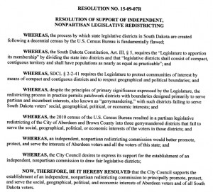 Resolution 15-09-07R, approved by Aberdeen City Council, 2015.09.14.