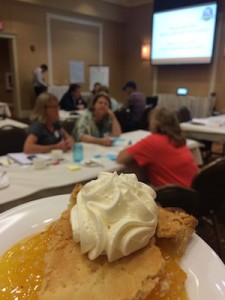 Pie at the Prairie Idea Exchange—take your time, don't talk with your mouth full....