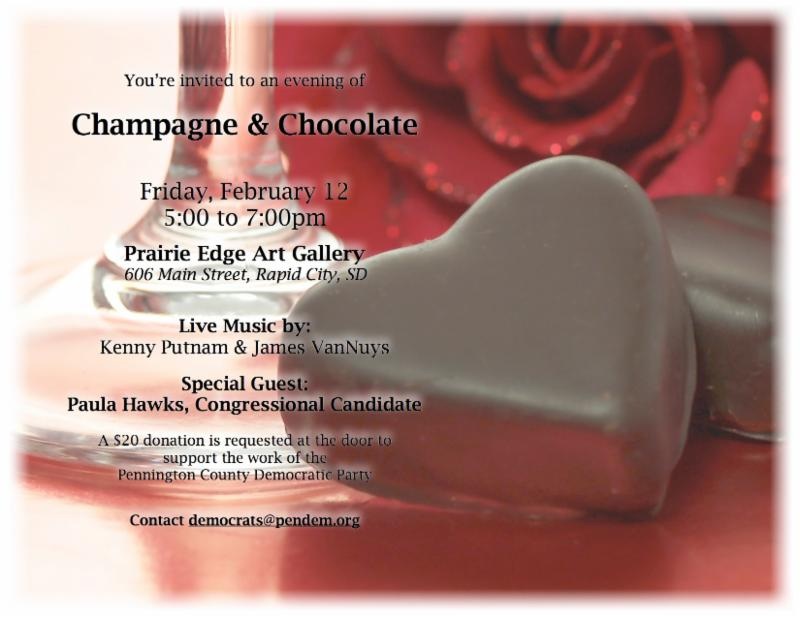 Pennington County Democrats Champagne and Chocolate, Rapid City, SD 2016.02.12