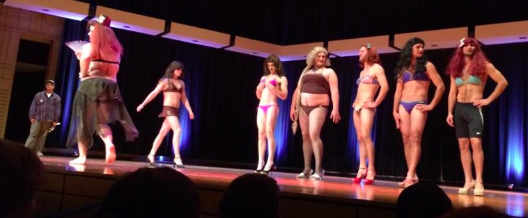 Caleb Finck, Homelycoming swimsuit competition, 2014