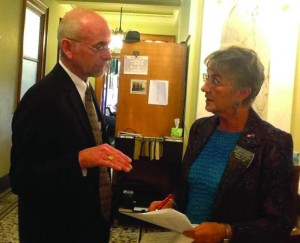 Lobbyist explains to Betty Olson