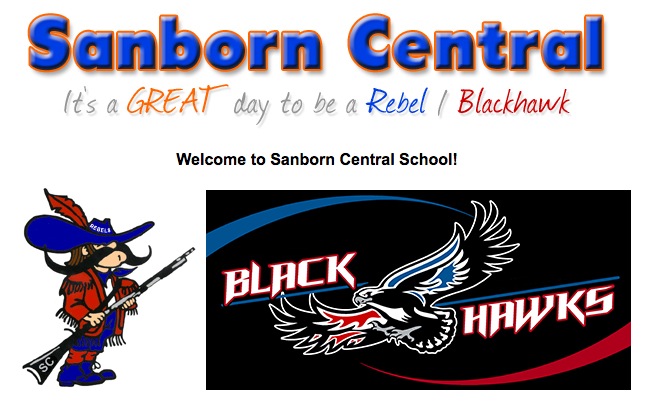 School logos displayed on Sanborn Central website, downloaded 2016.04.14.