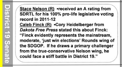 South Dakota Right to Life, primary voter guide, LifeFacts, Summer 2016 edition, posted 2016.05.04, p. 4.