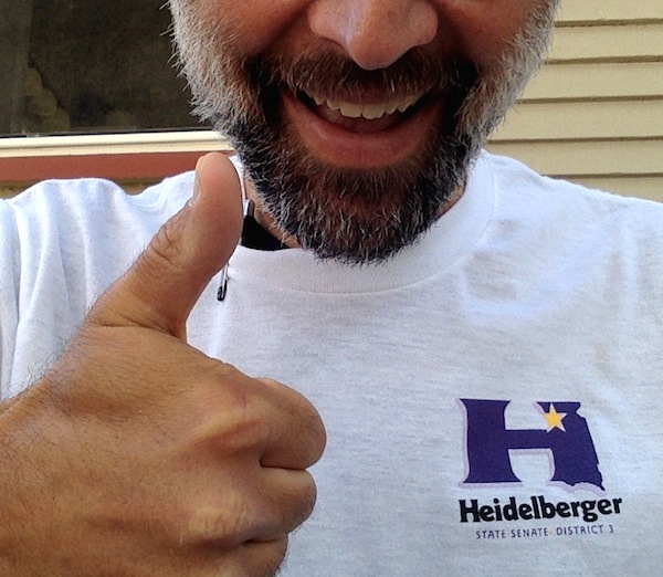 Heidelberger for Senate campaign shirt