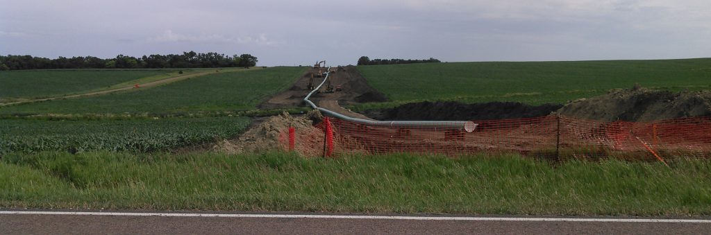 Pipeline south of 248th St.