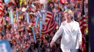 The next President of the United States, Hillary Clinton, taking the stage at the Democratic National Convention, Phialdelphia, PA, 2016.07.28.