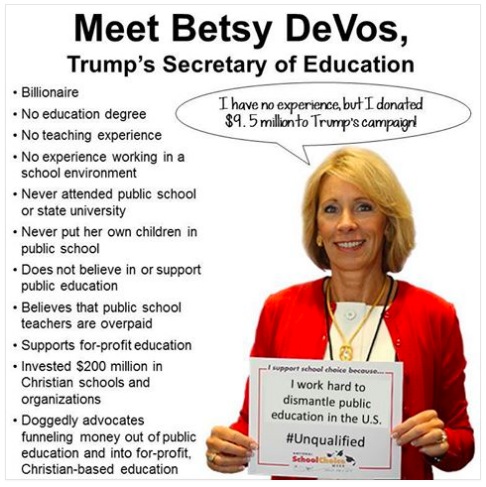 Why Betsy DeVos isn't qualified to be Secretary of Education