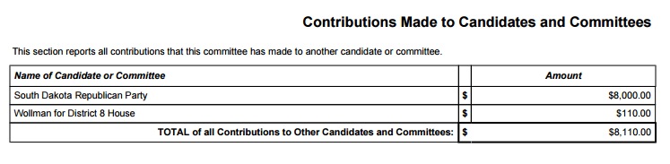 Novstrup for State Senate, year-end campaign finance report, filed 2017.02.01 21:20 CST, p.4.