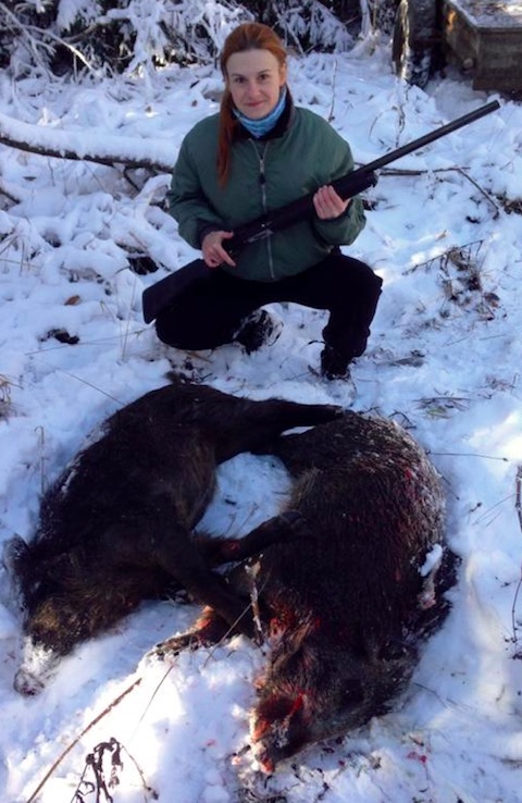 Butina, hunting in Russia, 2014