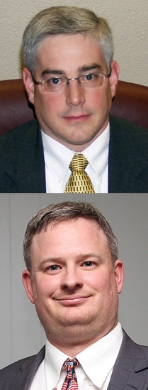 On top: Chief Deputy Attorney General Charlie McGuigan. On bottom: Part-Time Deputy Union County State's Attorney Jason Ravnsborg.