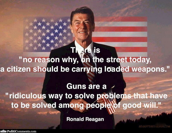 Reagan guns ridiculous