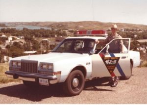 Raise the speed limit a little more, and maybe we can travel back in time... [source: SDHP trooper Jerry Skubic, Sisseton, circa 1984]