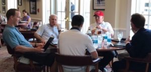 Maybe Donald could appoint Peyton Manning ambassador to somewhere... [photo from Twitter 2017.06.04]