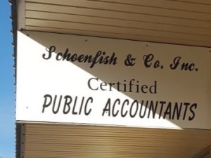 Schoenfish & Company sign