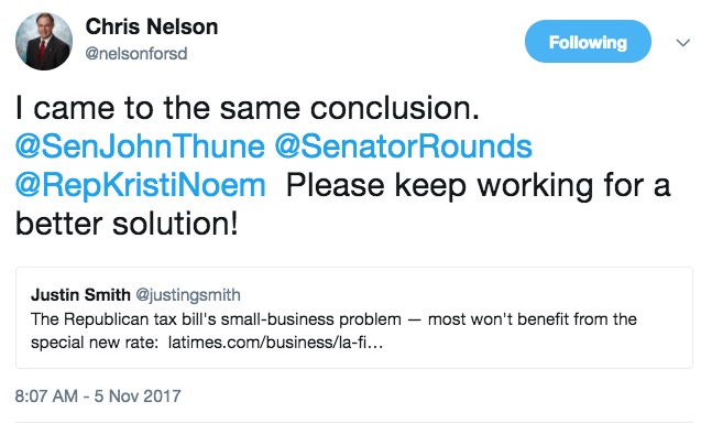 Chris Nelson, tweet, 2017.11.05