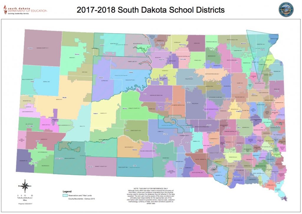 South Dakota School Districts, AY 2017–2018.