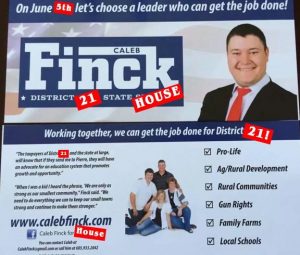Caleb Finck—revised for District 21 in 2018!