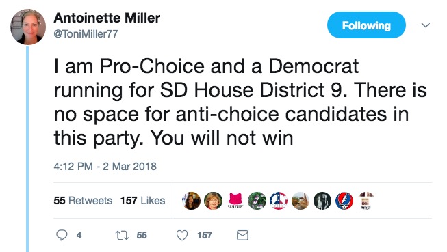 Antoinette Miller, Tweet, 2018.03.02.