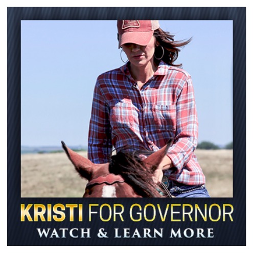 Kristi Noem for Governor, ad, Dakota War College, retrieved 2018.04.13.