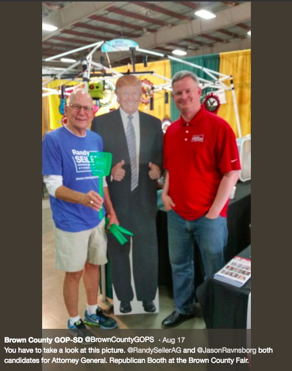 Brown County Republican Party, Tweet from Brown County Fair, 2018.08.17.