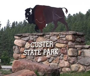 Custer State Park entrance sign
