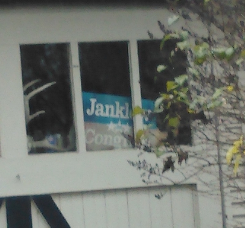 Janklow for Congress, 2002 yard sign, photographed 2018.11.03