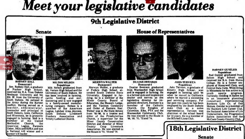 Mitchell Daily Republic, 1976.10.28, p. 5.