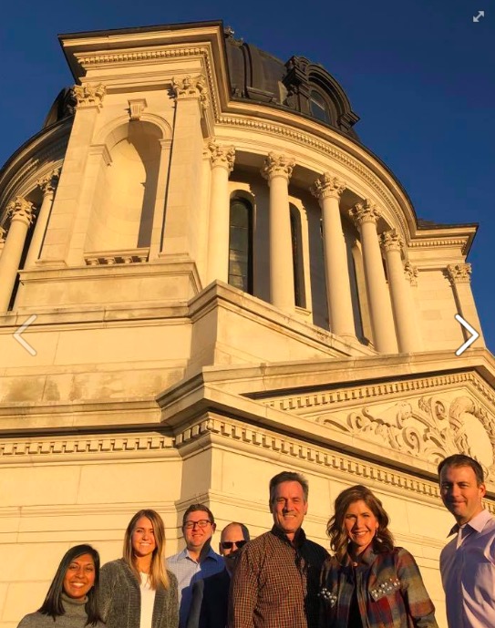 Kristi Noem and friends, South Dakota Capitol Building, FB, 2018.12.18