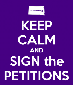 Keep Calm and Sign the PetitionS SDVoice