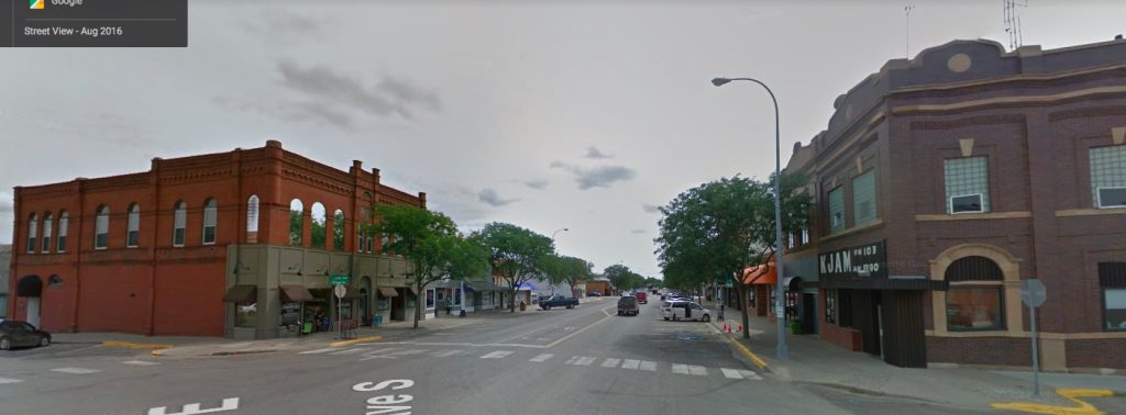 CAH: What better place for a local radio station than right downtown? [screen cap from Google Maps, downloaded 2019.04.14.]