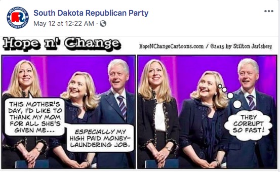 South Dakota Republican party, Mother's Day Facebook post, 2019.05.12.