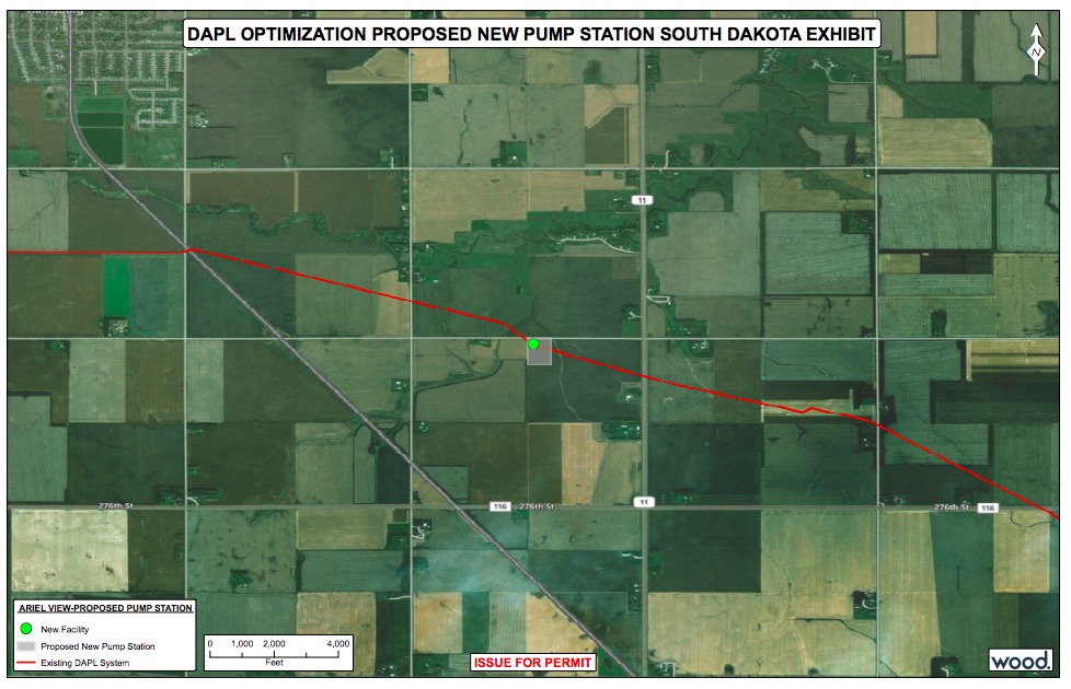 "Dakota Access Pipeline Optimization Proposed New Pump Station South Dakota Exhibit," submitted to SDPUC 2019.06.11.