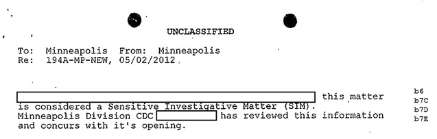 FBI, unclassified but redacted file on Richard Benda, released August 2019, p. 6.