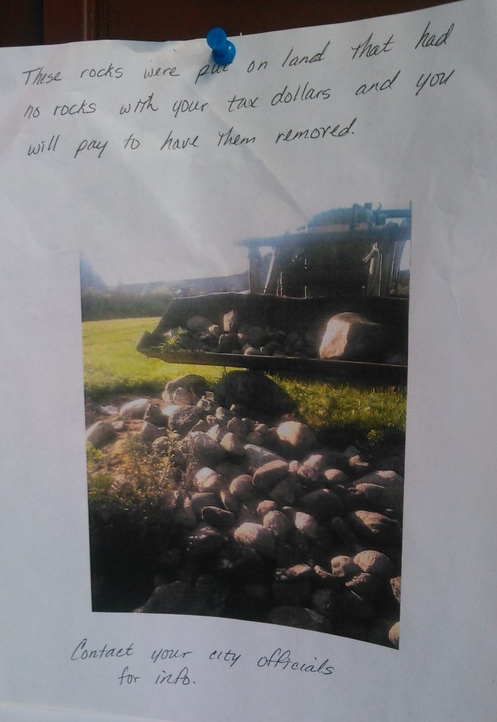 Anonymous poster, tacked to the board at Cenex C-Stop, 8th Ave and 2nd St, Aberdeen, SD, 2019.08.17.
