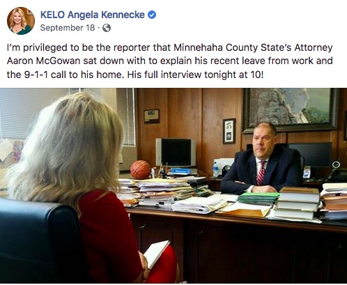 Angela Kennecke, KELO-TV Facebook post, 2019.09.18