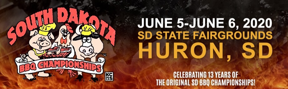 SD BBQ Championship June 5–6, 2020, at the State Fairgrounds in Huron.
