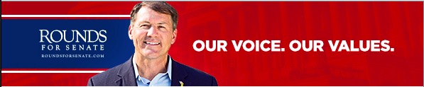 "Our Voice. Our Values." "Our" meaning white people's. Image from Rounds for Senate fundraising e-mail for Senate Georgia Battleground Fund, 2020.11.19.