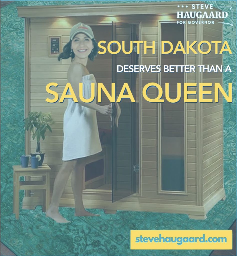 What Team Haugaard could do with Kristi's Mansion sauna.