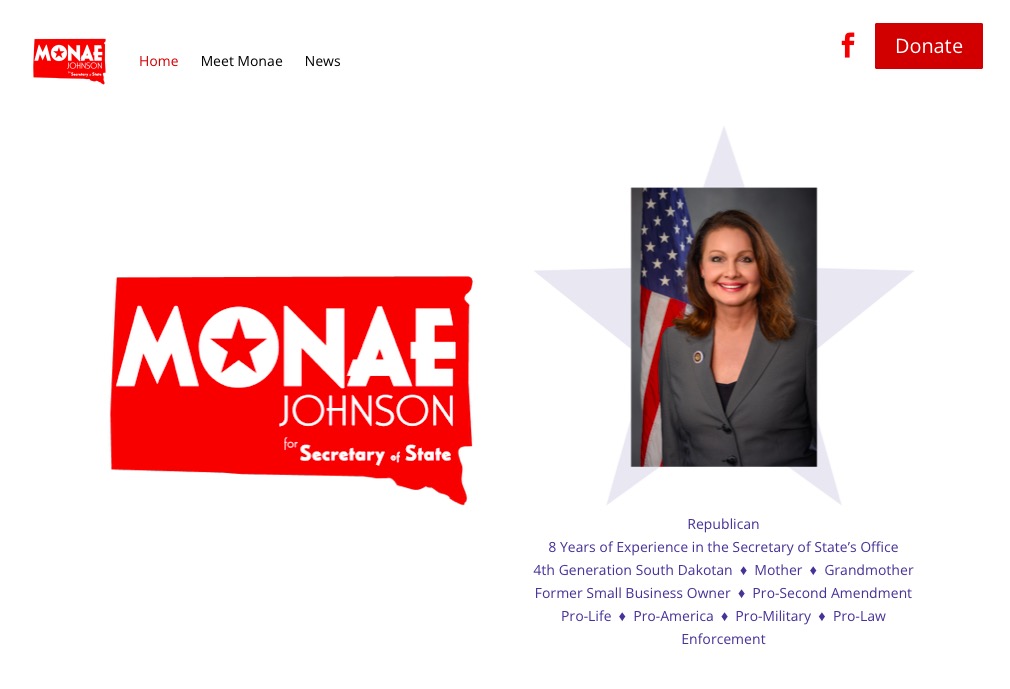 Monae Johnson, campaign website, retrieved 2022.07.15.