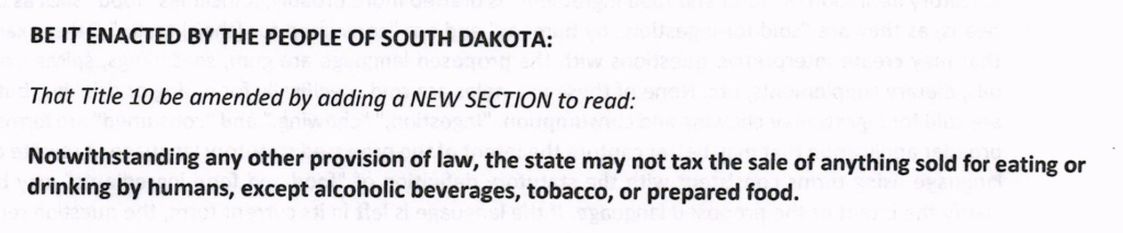 Rick Weiland, Dakotans for Health, proposed initiated law, reviewed by Legislative Research Council, 2022.08.12.
