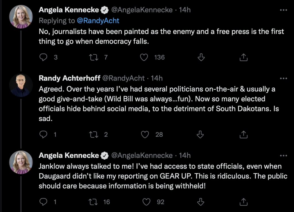 Angela Kennecke and Randy Achterhoff, twitter conversation, 2022.08.17.