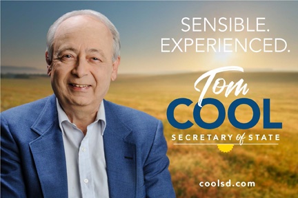 Vote for Tom Cool for South Dakota Secretary of State!