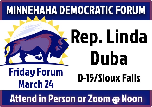 Enjoy intelligent conversation with Minnehaha County Democrats and friends every Friday in Sioux Falls