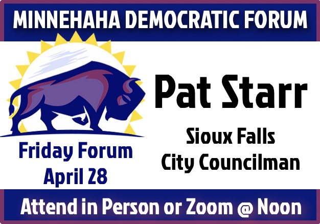 Enjoy intelligent conversation with Minnehaha County Democrats and friends every Friday in Sioux Falls