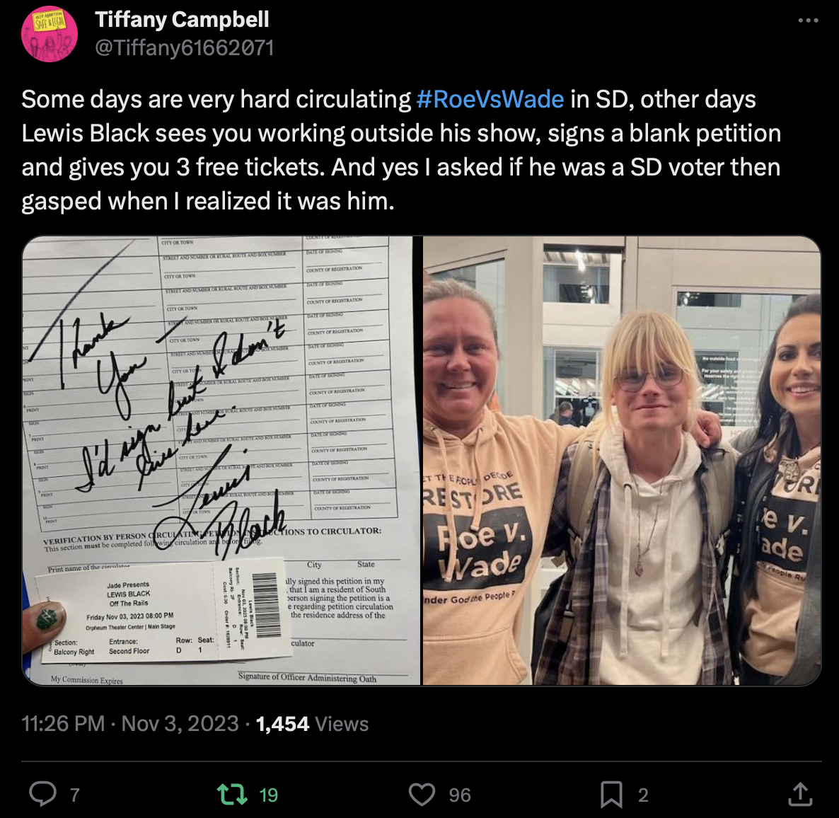 Tiffany Campbell, tweet, 2023.11.03.