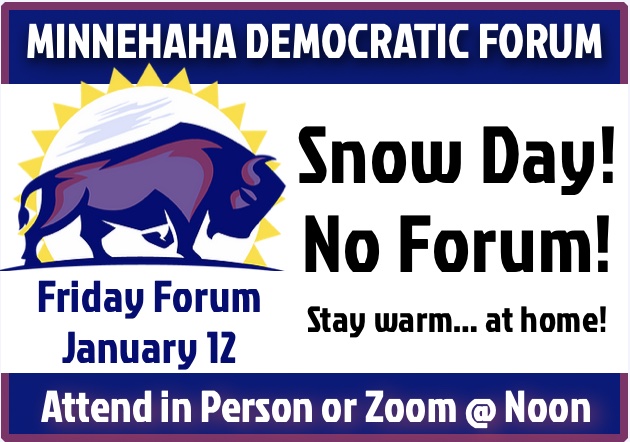 Enjoy smart speakers and good conversation with fellow Democrats every Friday noon in Sioux Falls!