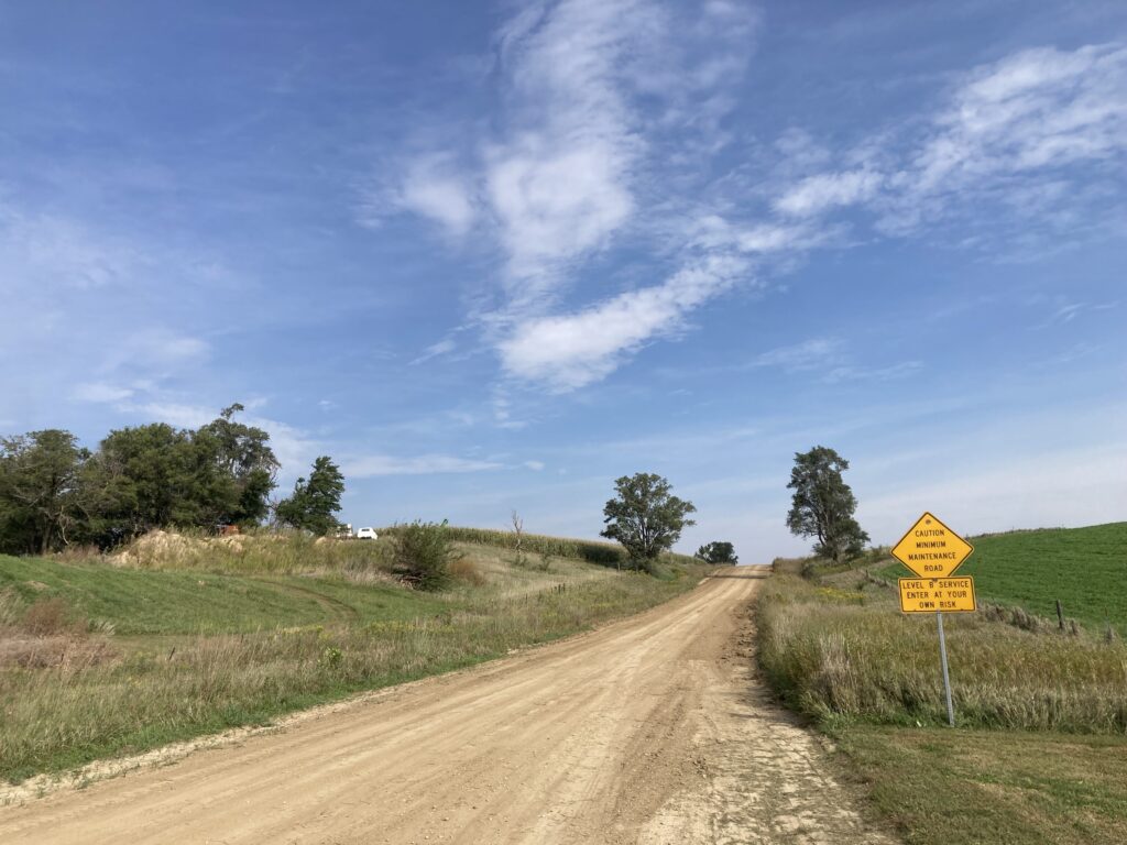 The most inviting sign I see out here.
